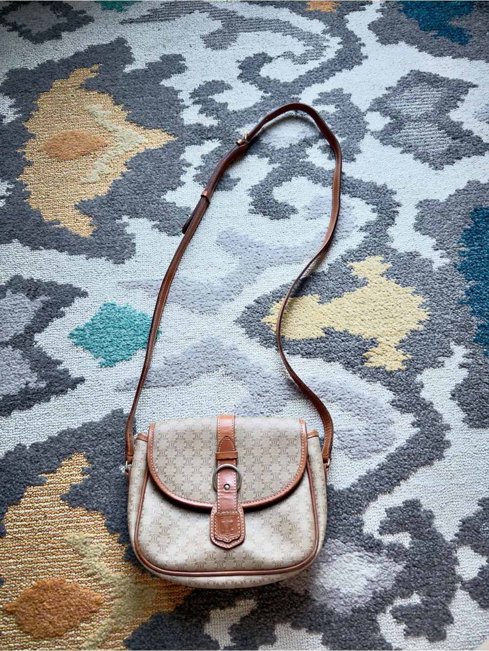 Vintage CELINE Macadam crossbody/shoulder Bag
